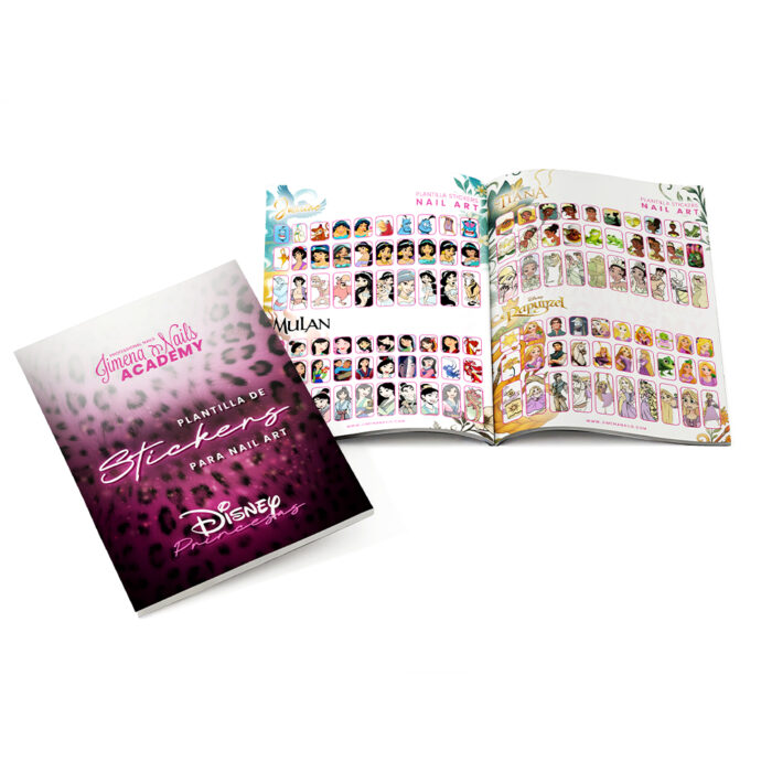 Plantilla Stickers Nail Art - Princesas Disney - Imagen 1