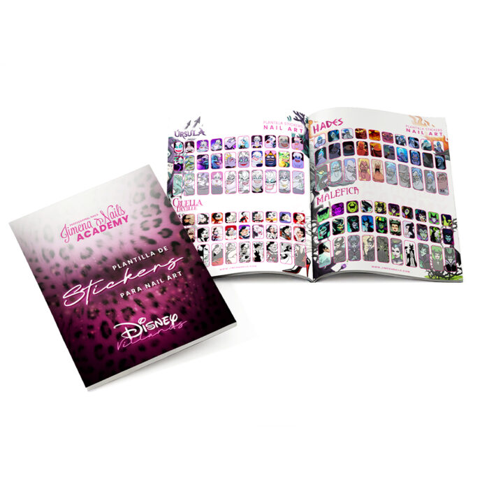 Plantilla Stickers Nail Art - Villanos Disney - Imagen 1