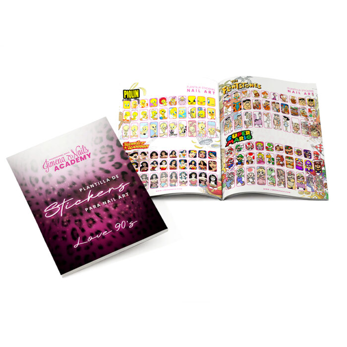 Plantilla Stickers Nail Art - Love 90's - Imagen 1