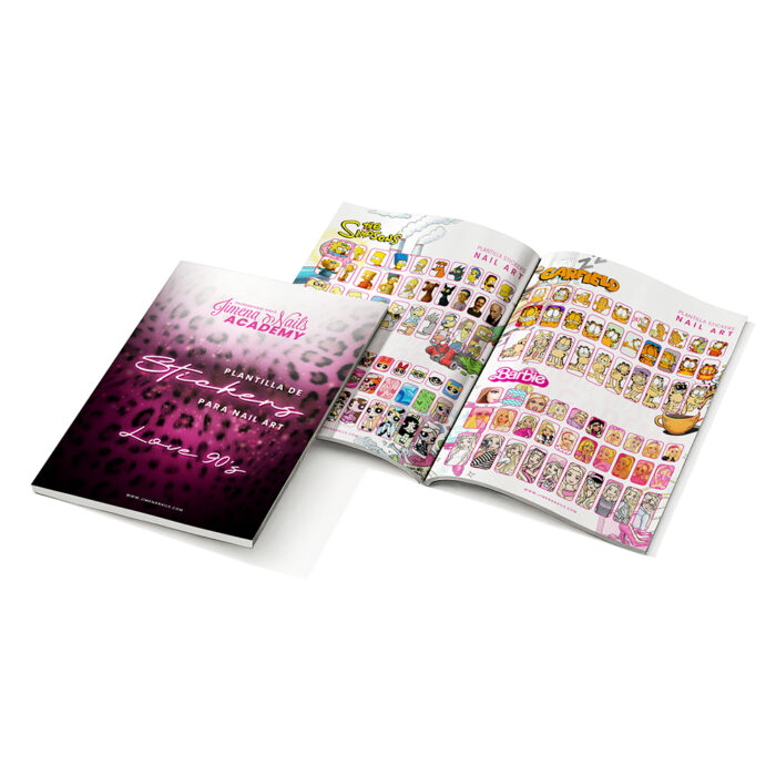 Plantilla Stickers Nail Art - Love 90's - Imagen 2