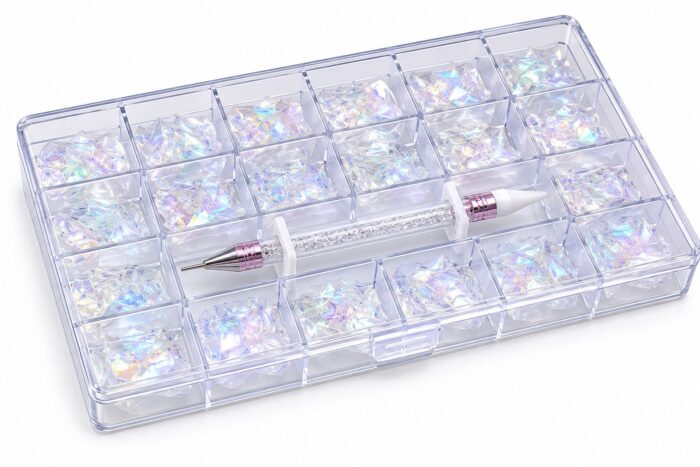 WhatsApp Image 2026-05-25 at 17.16.03 (2) Caja de Piedras Swarovski transparentes AB - Imagen 1