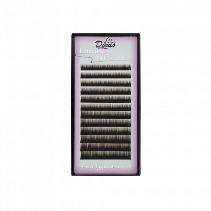 extensiones-cejas-dark-brown Extensiones de Cejas 0.15 - 5-8mm MIX (Dark Brown) - Imagen 1