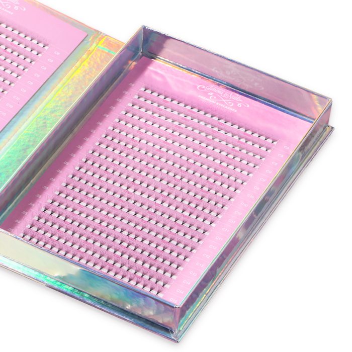 Prefanned Premium Eyelashes 8D - 0,05 (C) Mix 8-15mm (800 fans) - Imagen 2