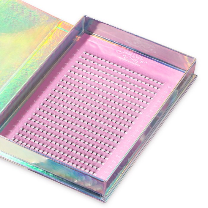 Prefanned Premium Eyelashes 5D - 0,07 (C) - (400 fans) - Imagen 2