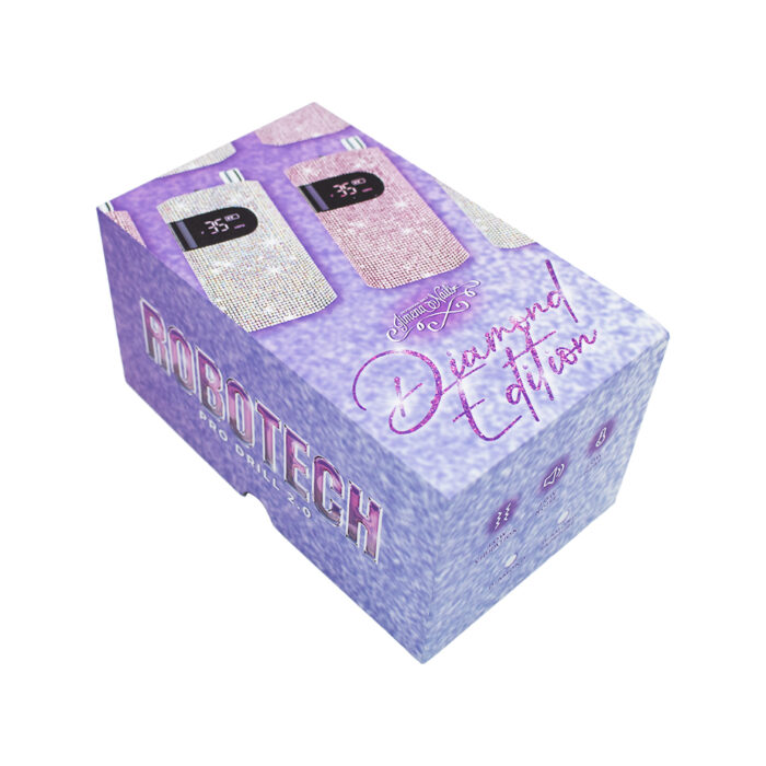 robotech-diamond-edition-1-1.jpg Robotech Pro Drill 2.0 - Diamond Edition (Torno de Uñas Portátil 35.000 rpm) - Imagen 5